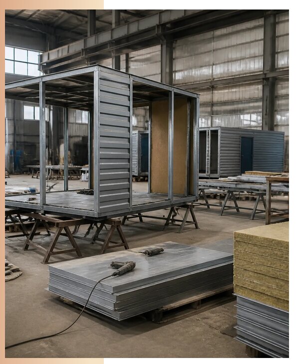 Изготовление бытовок на заказ в Луге по индивидуальному проекту